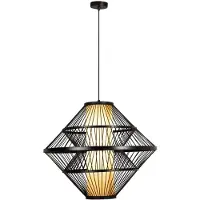 Lucide PASQUINO - Hanglamp - Ø 60 cm - 1xE27 - Zwart | Essential