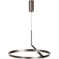 Lucide Strakke led hanglamp Applause Geborsteld metaal - Ø 60cm