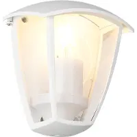 TRIO Wandlamp buiten VENTA, dimbaar, wit / opaal, Aluminium, Wandlamp buiten