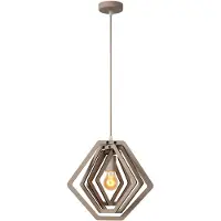 Lucide MAURO - Hanglamp Kinderkamer - 1xE27 - Taupe