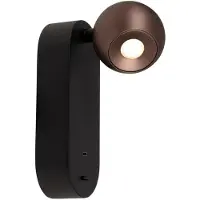 Lucide MONTANA - Wandlamp - LED - CCT - 1x6,3W 2700K/4000K - Met USB oplaadpunt - Koffie | Premium