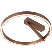 Lucide APPLAUSE – Plafondlamp met glad oppervlak – koffie, 40 cm, 15 cm, 26W