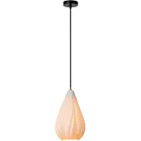 Lucide CINZIA - Hanglamp - Ø 18,3 cm - 1xE27 - Wit - Japandi