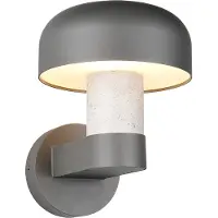 TRIO FRASER - Wandlamp - Betonkleurig - excl. 1x E27 4,9 W - Wandmontage - Buitenverlichting - IP54