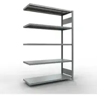 Schulte Insteekstelling MULTIplus250 Express - aanbouwsectie - B 1300 x D 500 x H 2000 mm - 5 legborden - draagvermogen 250 kg - staal - verzinkt