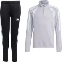 Adidas Tiro 26 League Trainingspak 1/4-Zip Kids Grijs Zwart