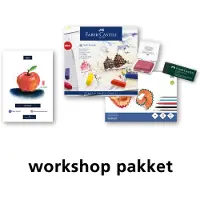 Faber-Castell krijt workshoppakket Appel - inclusief toebehoren - DOC-WS-PAK-SP4