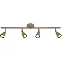 Lucide TIANA - Plafondspot (Plafondlamp) - 4xGU10 - Taupe | Essential