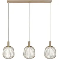 Lucide ESTEREL - Hanglamp - 3xGU10 (MR11) - Taupe | Essential
