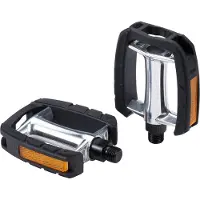 Bbb Cycling SteadyRest 2.0 Fietspedalen - Antislip - Stadsfiets & E-bike - Aluminium - Trappers Fiets met reflectoren - Flat Pedals - BPD-45B