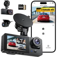Core Dual Dashcam - Voor en Achter Camera – Auto Camera Met Nachtzicht – Zwart - 2cm x 11cm x 5cm