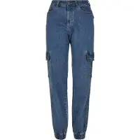 Urban Classics Cargojeans blauw denim