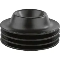 Assheuer + pott Eierdopjes - Melamine Eierdop Houder voor Ontbijt - Stapelbaar - Zwart - 4 stuks