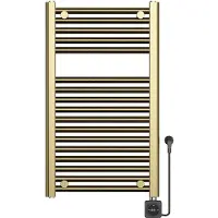 Boss & Wessing Elektrische radiator bws lara 76.6x45 cm smart wifi geborsteld messing pvd