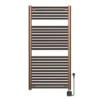 Wiesbaden Elektrische radiator elara 118.5x60 cm smart wifi geborsteld brons koper pvd