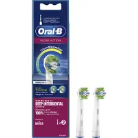 Oral-B FlossAction - Opzetborstels met CleanMaximiser-technologie - Diepe interdentale reiniging - Wit (2 stuks)