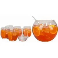 Atmosphera Créateur d'intérieur® Sangria / Punch bowl set - 8 delig - glas - incl. 6 glazen