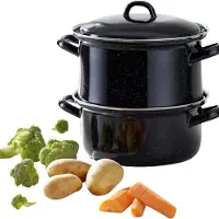 Core Stoompot - Snelkookpan - Stoompan - Zwart-‎28 x 18 x 10 cm; 1.65 kg