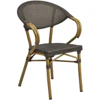 House Nordic Tuinstoel Calda - Donkerbruin Textiel