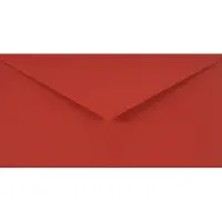 Netuno Gladde rode enveloppen DL - 110 x 220 mm - 25 stuks - NK natgelijmde - 115 gram - Sirio Color -
