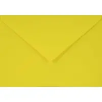 Netuno Gladde gele enveloppen C6 - 114 x 162 mm - A6 - 25 stuks - NK natgelijmde - 115 gram - Sirio Color -