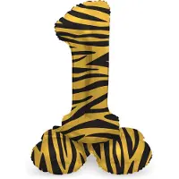 Folat - Staande folieballon Cijfer 1 Tiger Chic - 41 cm