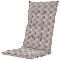 Madison 4 x Tuinkussen hoge rug 123 x 50cm Ray Mocca | tuinstoelkussen 50% katoen 50% polyester