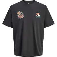 Jack & Jones Junior Shirt 'JORBig Japan' lichtblauw / lichtgroen / oranje / zwart