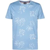 Petrol Industries Shirt 'Grafito' hemelsblauw / wit