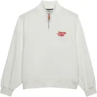 Superdry Sweatshirt 'Heritage' crème / kersrood
