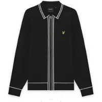 Lyle & Scott Gebreid vest lichtgrijs / zwart / wit