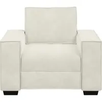 vidaXL Fauteuil Crème 100x78x84 cm Fluweel