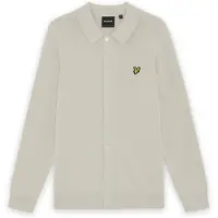 Lyle & Scott Gebreid vest taupe