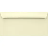 Netuno Gladde crème enveloppen DL - 110 x 220 mm - 25 stuks - HK zelfklevend met plakstrip - 100 gram - Lessebo -
