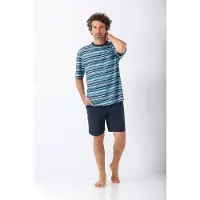 Hajo heren shortama fijne streep | Maat 60