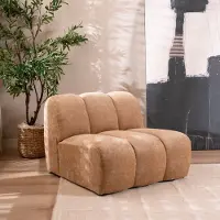 Bronx71 Fauteuil Luca chenille peach