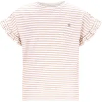 Like Flo T-shirt ecru Meisjes Viscose Ronde hals Effen - maat 110