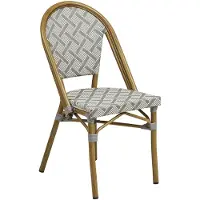 House Nordic Tuinstoel Lauria - Wit/Grijs Textiel