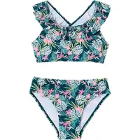 Vertbaudet 2-delig badpak voor meisjes met bloemenprint