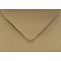 Netuno Ecologische bruine enveloppen A6 - 125 x 175 mm - B6 - 25 stuks - NK natgelijmde - 100 gram - Eko Design -
