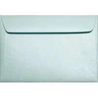 Netuno Metallic (parelmoer) blauwe enveloppen C6 - 114 x 162 mm - A6 - 25 stuks - NK natgelijmde - 120 gram - Majestic -