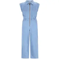 Like Flo jumpsuit light blue denim Blauw Effen - maat 134