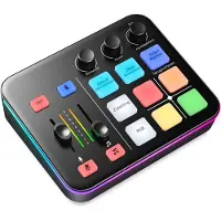 Core Gaming Audio Mixer - Streaming - PC mixer met XLR - Zwart - 16cm x 6cm x 14cm