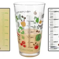 MamboCat Drinkglas ORGANIC GEMÜSE met kleurrijke motieven & maatverdeling – 67620
