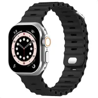 Accezz Ocean bandje voor de Apple Watch | 44/45/46/49 mm - Zwart