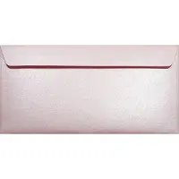 Netuno Metallic (parelmoer) roze enveloppen DL - 110 x 220 mm - 25 stuks - HK zelfklevend met plakstrip - 120 gram - Majestic -