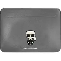 Karl Lagerfeld Mouw KLCS14PISFG 13/14 quot zilver (14"), Laptoptas, Zilver
