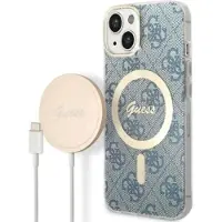 GUESS Gubpp14sh4eacsb+ Charger Set Iphone 14.15.13 6.1 4g Print Telefoonhoesje