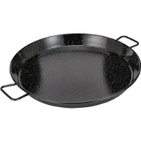 Lacor Geëmailleerde Paellapan - 50 cm - Zwart