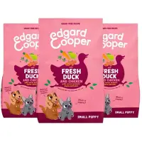 Edgard & Cooper 3x Hondenvoer Droog Puppy Small Eend&kip 3 Kg